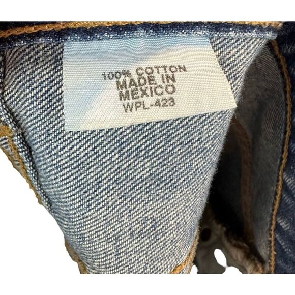 Levis Vintage 501Jean Shorts High Rise Denim Cut Off Fringe Grunge Y2K Women 18 - Picture 4 of 4